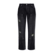 Misbhv Monogram jeans Black, Herr