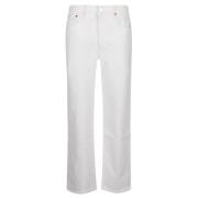 Re/Done Straight Jeans White, Dam