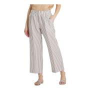 Le Tricot Perugia Leather Trousers White, Dam