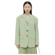 Rejina Pyo Enzo Blazer med olika knappar Green, Dam