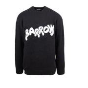 Barrow Svarta Sweaters Loose Fit Black, Herr