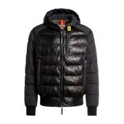 Parajumpers Sly Mix Läder- och Nylonjacka Black, Herr