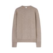 Aspesi Geelong Ull Crewneck Tröja Beige, Herr