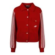 Autry Sportig Stickad Kofta Red, Dam