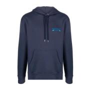 Maison Kitsuné Oars Logo Hoodie Blue, Herr