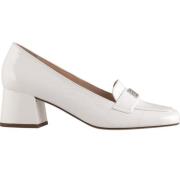 Högl Modern Loafer Pumps White, Dam