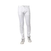 Jacob Cohën Vita Bomullskanvas Slim-Fit Jeans White, Herr