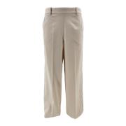 Circolo 1901 Wide Trousers Beige, Dam