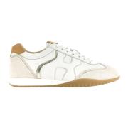 Hogan Lyxiga Olympia-Z Sneakers för Kvinnor Beige, Dam