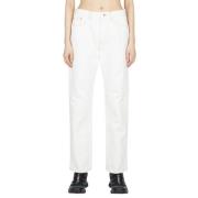 Moncler Höj din denimspel med Classic Jeans White, Dam