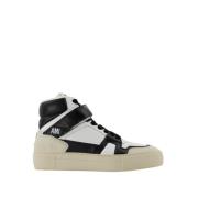 Ami Paris Urban High-Top Sneakers i Vit/Multifärgat Läder Multicolor, ...