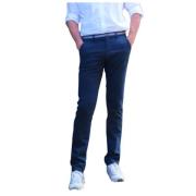 Mason's Slim Chino Byxor med Färgad Midjeresår Blue, Herr