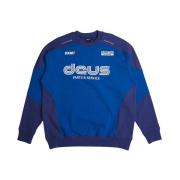 Deus Ex Machina Touring Crew Sweatshirt Blue, Herr