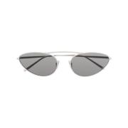 Saint Laurent Silver Solglasögon med Originaltillbehör Gray, Dam