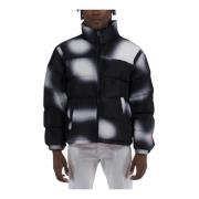 Heron Preston Ex-Ray AOP Blur Nylon Puffer Jacka Black, Herr