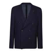 Lardini Blå Blazer för Män Blue, Herr