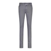 Tramarossa Slim-Fit Jeans för ultimat komfort Gray, Herr