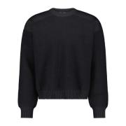 Y-3 Mysig ullblandad sweatshirt Black, Dam