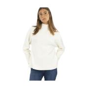 Fabiana Filippi Oversize Jersey Turtle Neck Sweater White, Dam