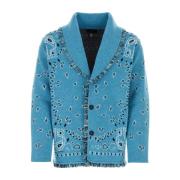 Alanui Broderad Cashmere Bandana Cardigan Multicolor, Herr