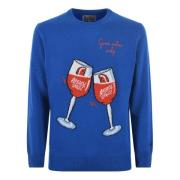 MC2 Saint Barth Stiliga Sweaters för Män Blue, Herr
