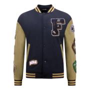 Enos Oversized Letterman Jacka Herrar - 8633 Blue, Herr