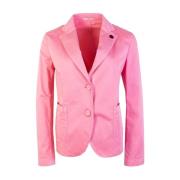 Lardini Pink Two Button Jacket Pink, Dam