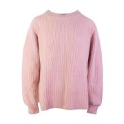 Malo Pink Ribbed Cashmere Sweater Pink, Dam