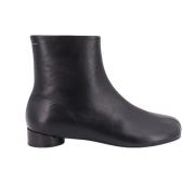 MM6 Maison Margiela Italienska Läder Ankelboots Black, Herr