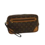 Louis Vuitton Vintage Förhandsägd Brunt Canvas Louis Vuitton Marly Dra...