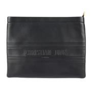 Dior Vintage Pre-owned Läder kuvertvskor Black, Dam