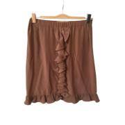 Marni Pre-owned Pre-owned Silke nederdelar Brown, Dam