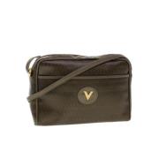 Valentino Vintage Pre-owned Canvas axelremsvskor Brown, Dam