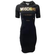 Moschino Pre-Owned Svart Bomull Moschino Klänning Black, Dam