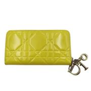 Dior Vintage Pre-owned Läder plnbcker Yellow, Dam