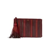 Anya Hindmarch Pre-owned Pre-owned Läder kuvertvskor Red, Dam