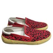 Saint Laurent Vintage Pre-owned Platta skor Red, Dam