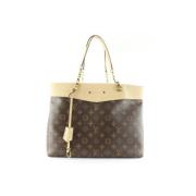 Louis Vuitton Vintage Brun Läder Louis Vuitton Väska Brown, Dam