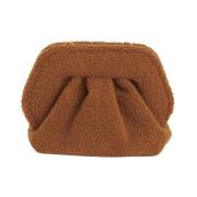 THEMOIRè Bouclé Clutch Väska Brown, Dam