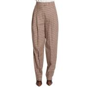 Jejia Brun Houndstooth Byxor Brown, Dam