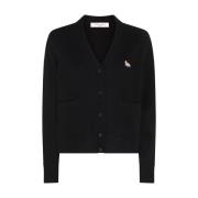 Maison Kitsuné Cardiger Black, Dam