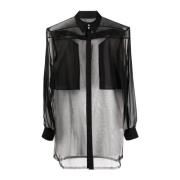 Rick Owens Jumbo Svart Overskjorta Black, Dam