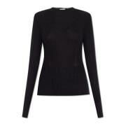 Lanvin Ribbad topp Black, Dam