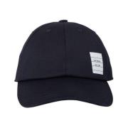 Thom Browne Canvas Baseball Cap Blue, Herr