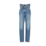 Philosophy di Lorenzo Serafini Högmidjade jeans med broderad logotyp B...