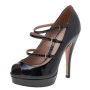 Gucci Vintage Pre-owned Svarta Lisbeth Pumps i Läder Black, Dam