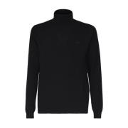 Sun68 Svarta Sweaters med 98% Bomull Black, Herr