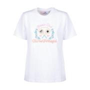 Chiara Ferragni Collection Vit Tennis Club Tshirt White, Dam