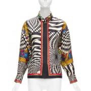 Versace Pre-owned Pre-owned Silke toppar Multicolor, Dam