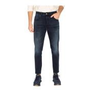 Don The Fuller Tvättade Stretch Bomulls Herr Jeans Blue, Herr